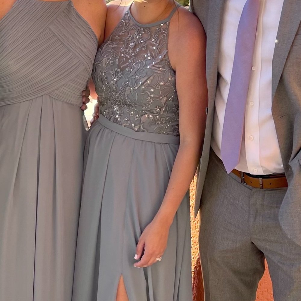 Kennedy Blue Melanie Beaded Bridesmaid Dress Deep Sea